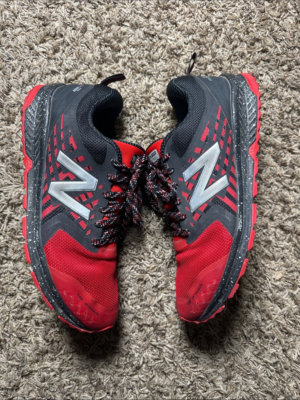 New Balance FuelCore Nitrel Trail Running Shoes Red Black Men’s 13 MTNTRCR1